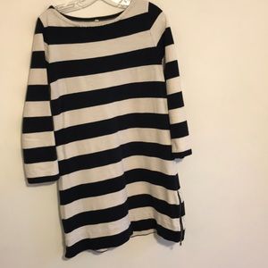 J Crew striped shift dress